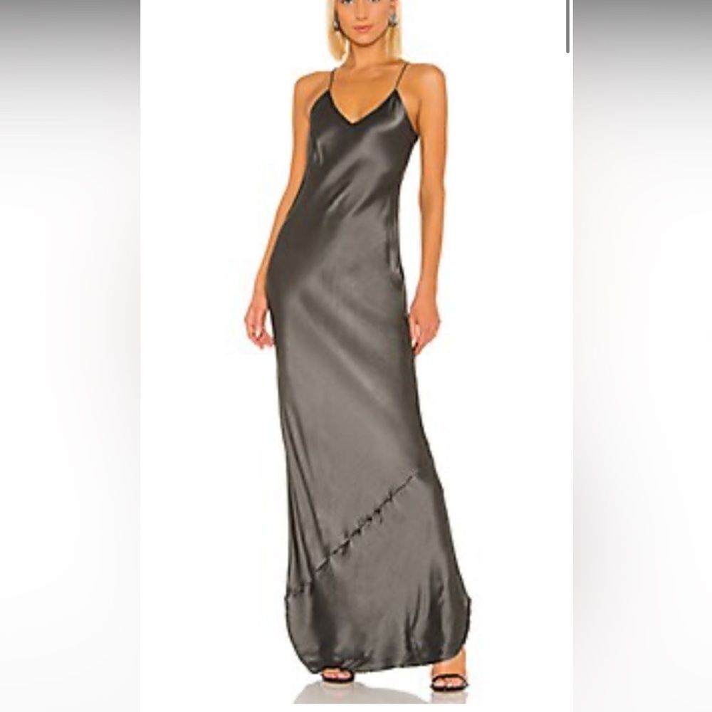 nili lotan women's  maxi cami dress gunmetal XS SOLD OUT